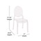 Emma and Oliver Multifunctional Polycarbonate Resin Stacking Accent Chair with Extra Wide Seat for Vanity, Dining Room, Bedroom, Outdoor Events & More